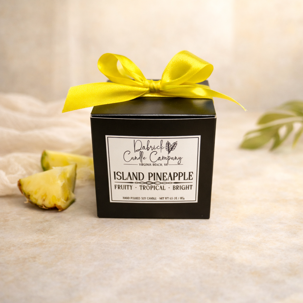 Seasonal Soy Candle - 6.5oz | Island Pineapple