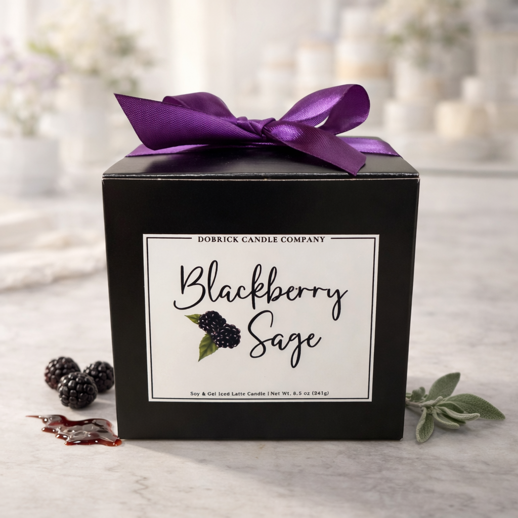 Iced Ritual Candle - 8.5oz | Blackberry Sage Latte
