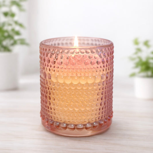 Aura Glow Candle - 6oz | Amber Suede