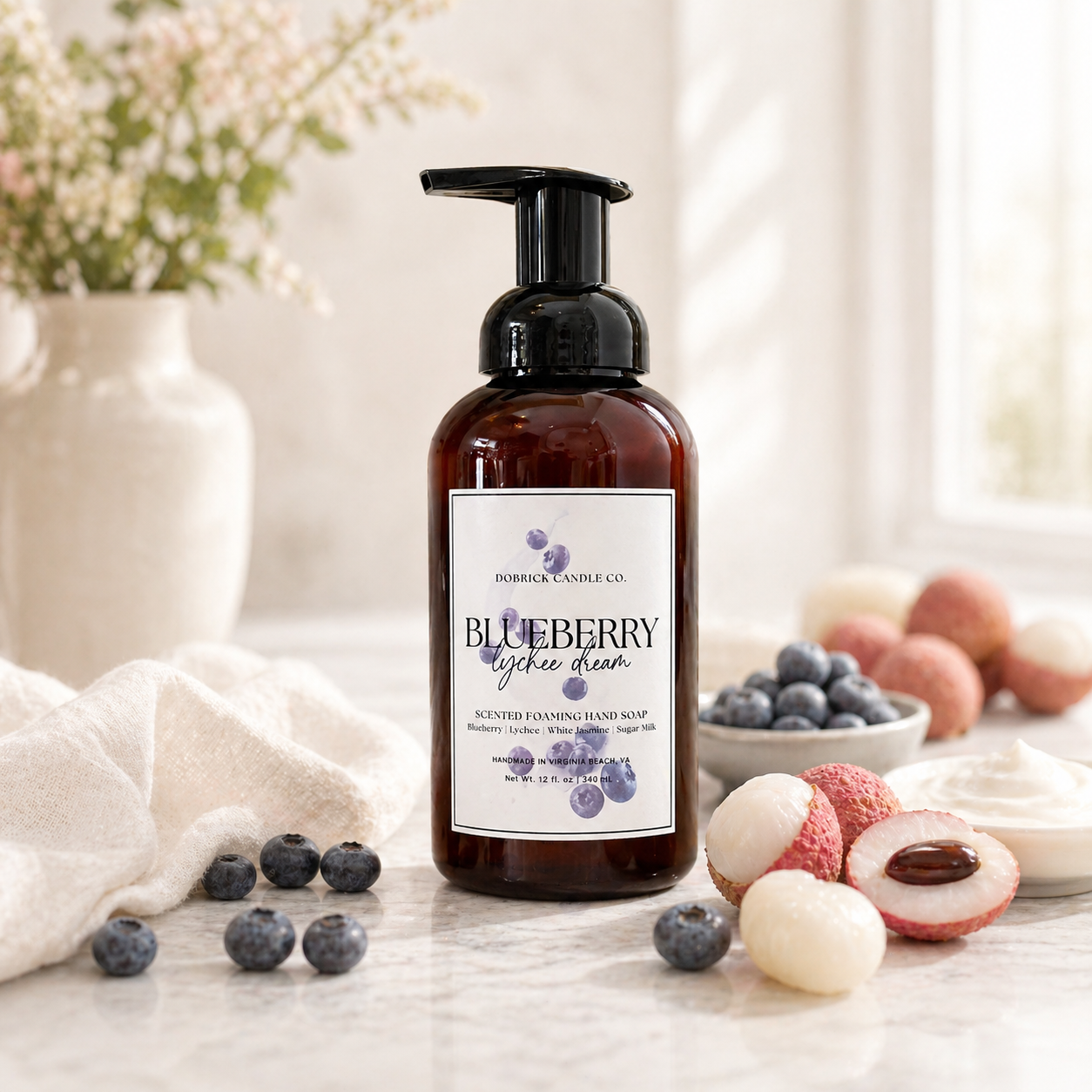 Foaming Hand Soap – 12oz | Blueberry Lychee Dream