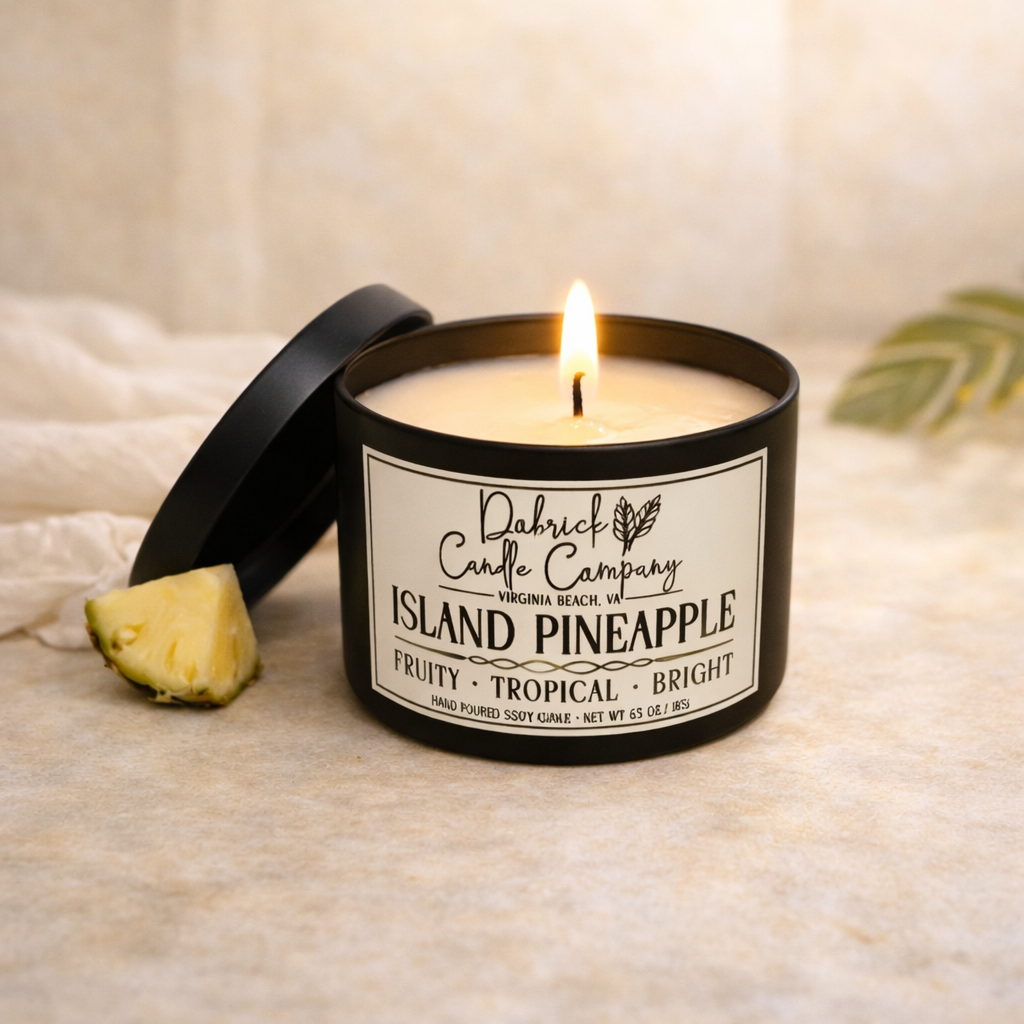 Seasonal Soy Candle - 6.5oz | Island Pineapple