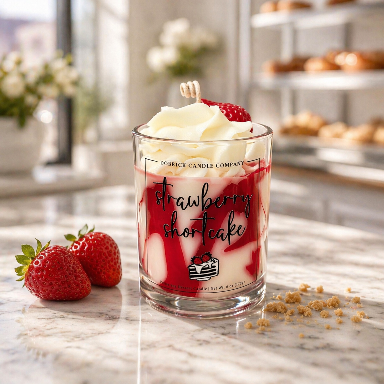 Dessert Candle | Strawberry Shortcake