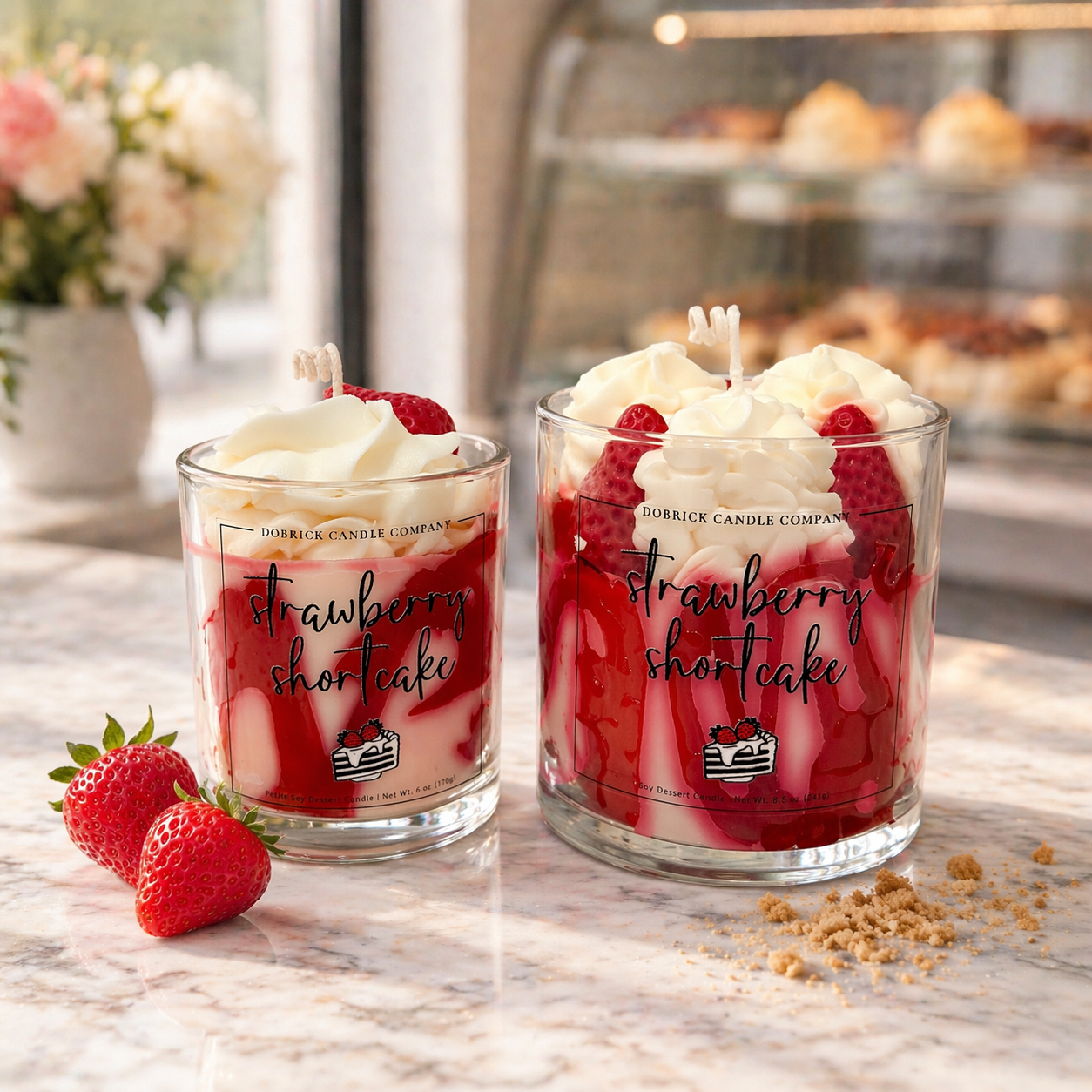 Dessert Candle | Strawberry Shortcake