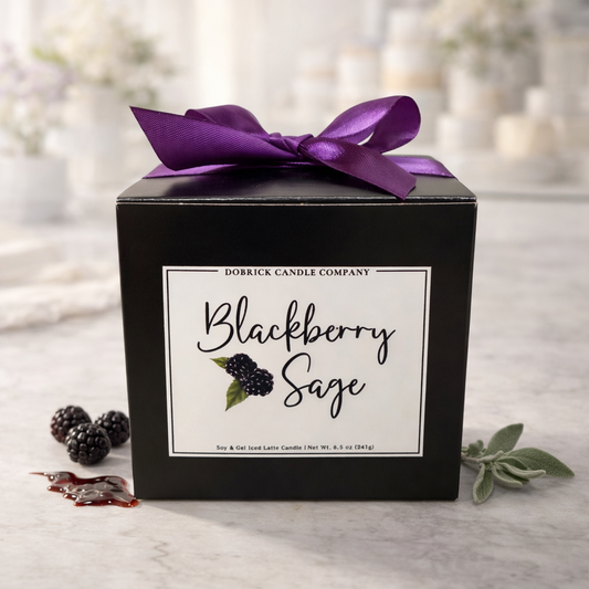 Iced Ritual Candle - 8.5oz | Blackberry Sage Latte