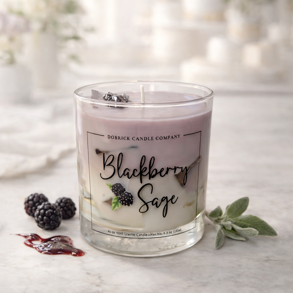 Iced Ritual Candle - 8.5oz | Blackberry Sage Latte