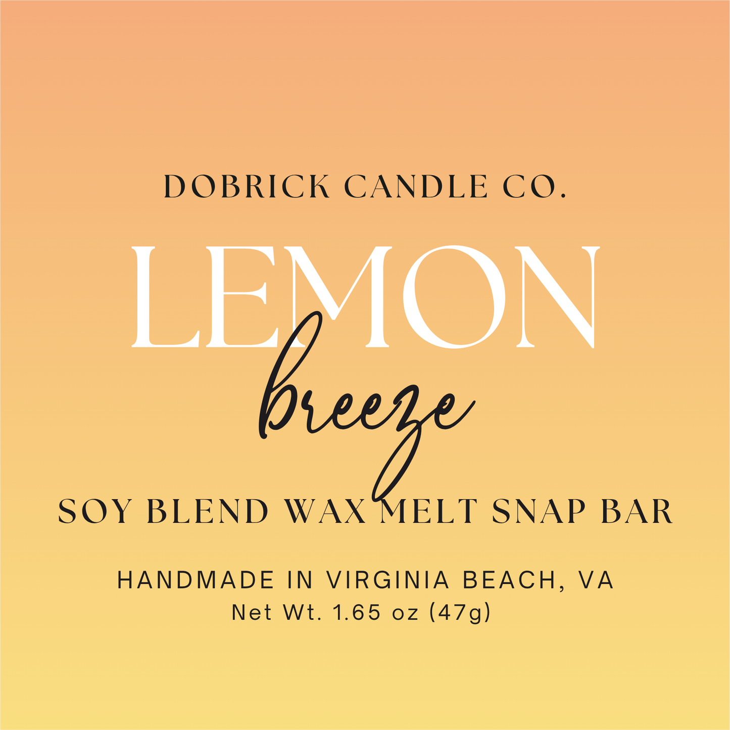 Artisan Snap Bar | Lemon Breeze
