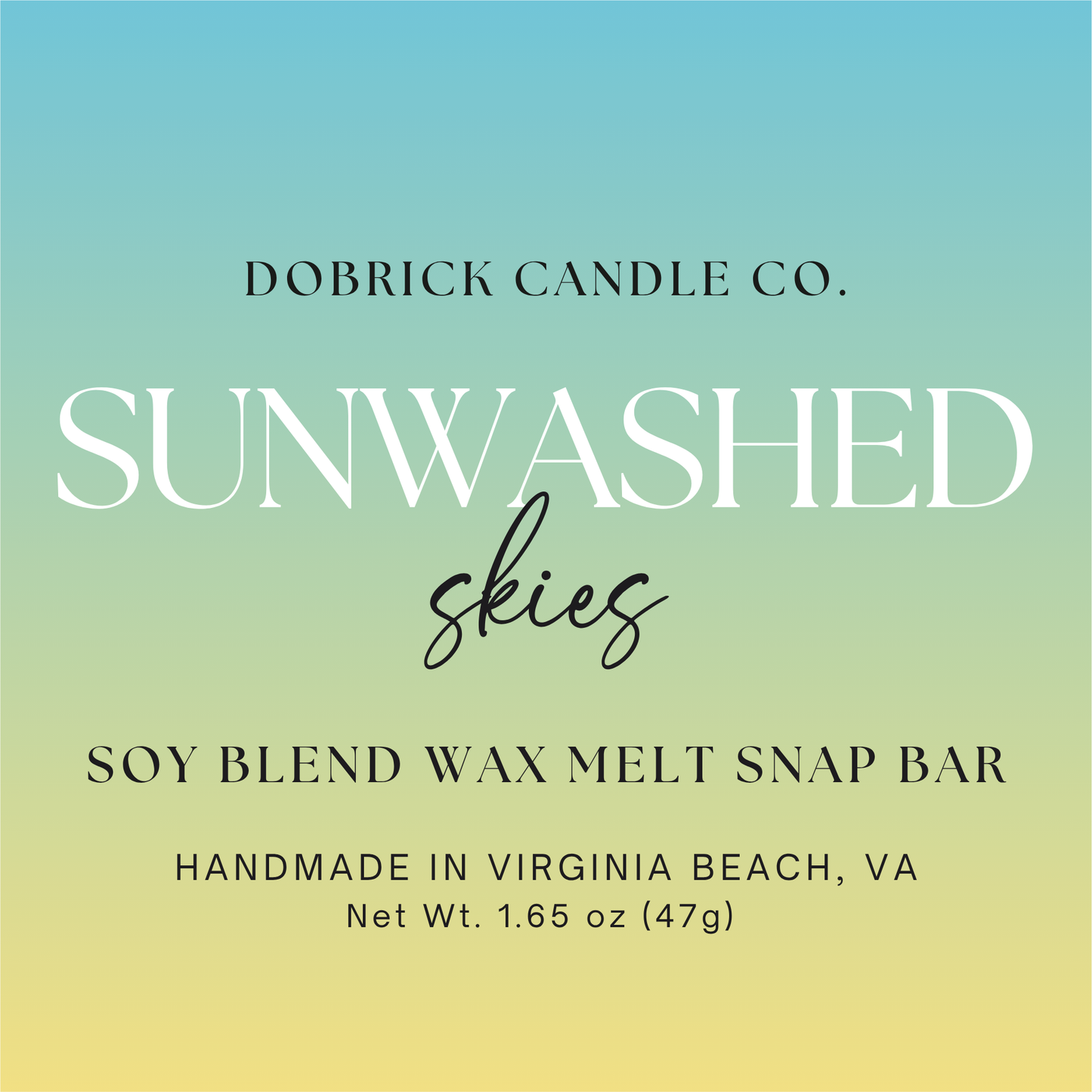 Artisan Snap Bar | Sunwashed Skies