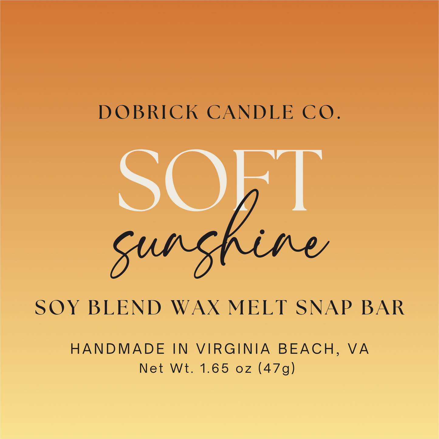 Artisan Snap Bar | Soft Sunshine