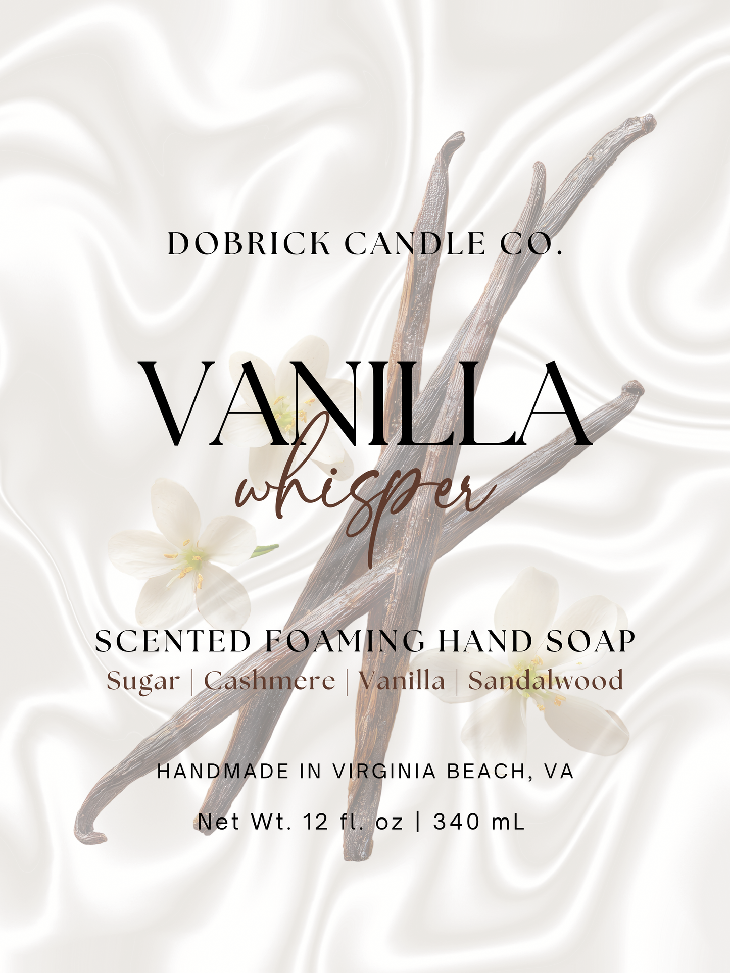 Foaming Hand Soap – 12oz | Vanilla Whisper
