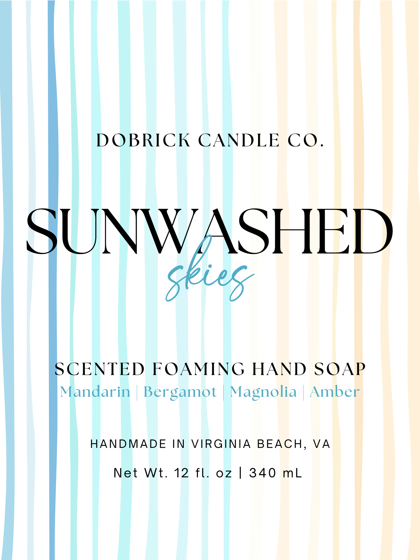 Foaming Hand Soap – 12oz | Sunwashed Skies