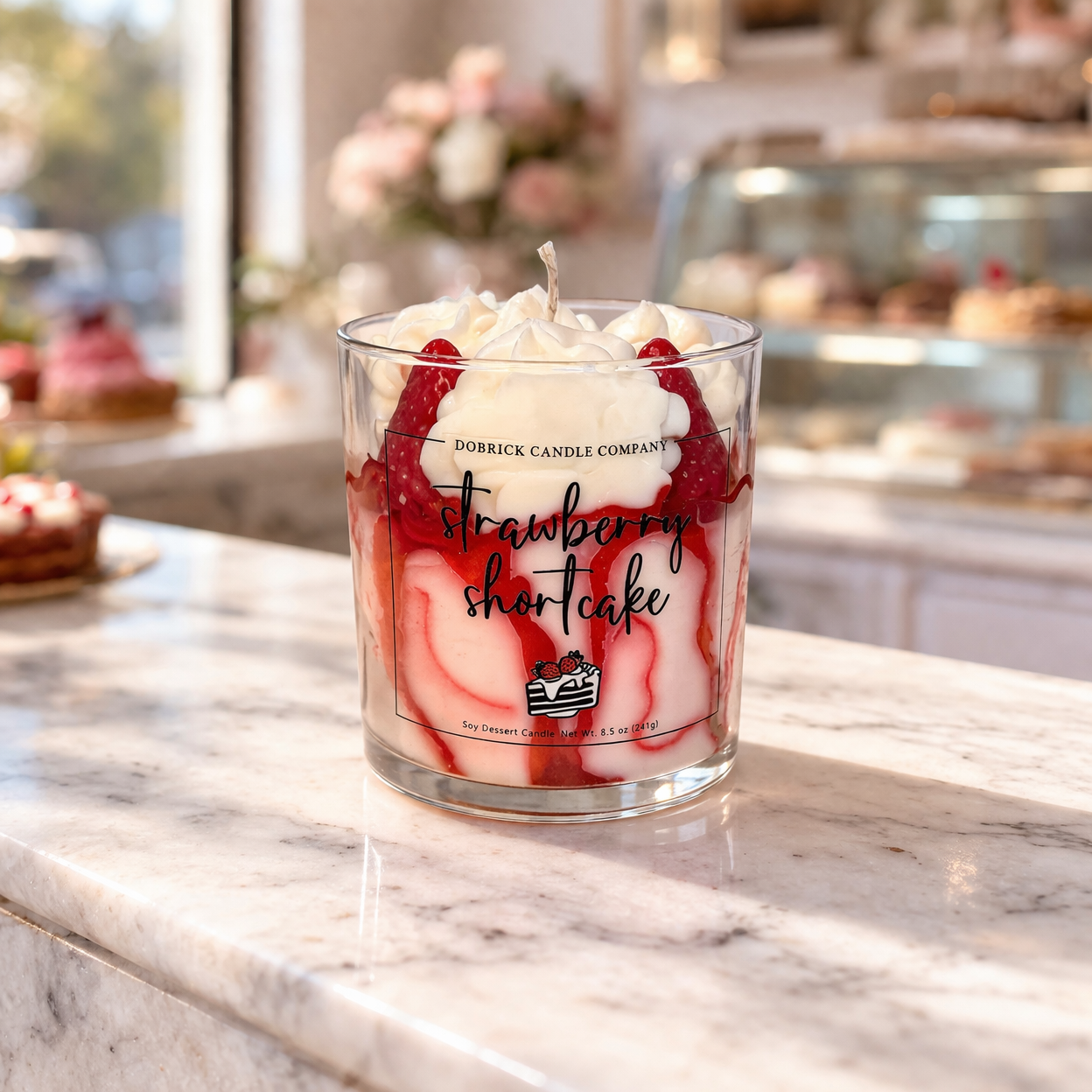 Dessert Candle | Strawberry Shortcake